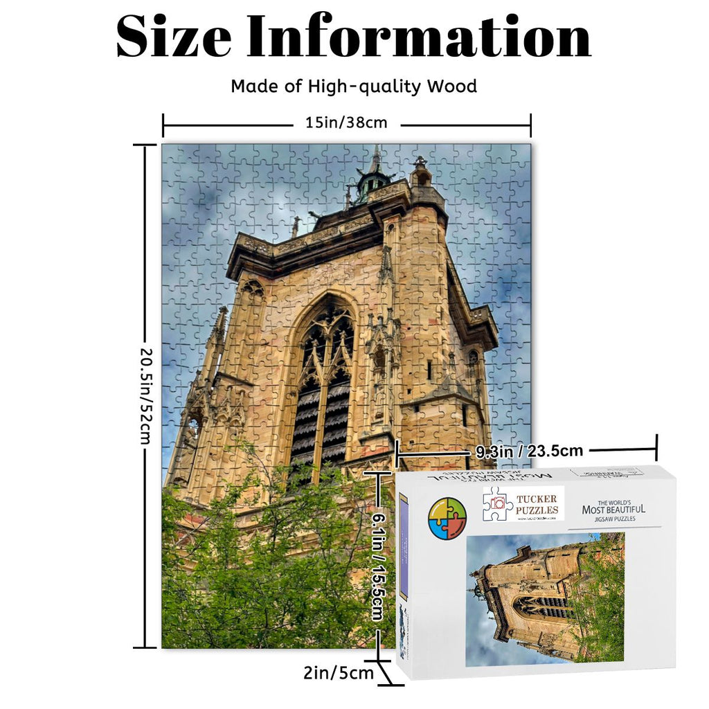 Saint-Martin, Colmar, France; Wooden Jigsaw Puzzle 500 pcs (Vertical)