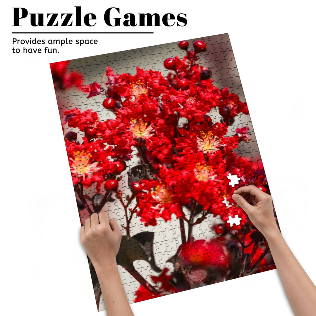 Carolina Crape Myrtle, South Carolina, 2026; Wooden Jigsaw Puzzles 500 pcs (Vertical)