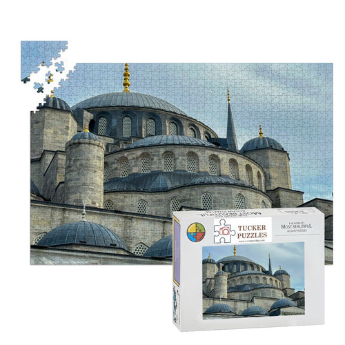 Blue Mosque, Istanbul, Turkey; Wooden Jigsaw Puzzle 1000 pcs (Horizontal)