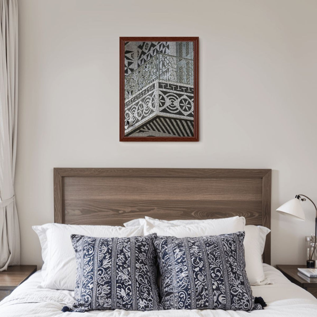 Pergi Village Balcony, Chios, Greece; Wooden Jigsaw Puzzles 500 pcs (Vertical)
