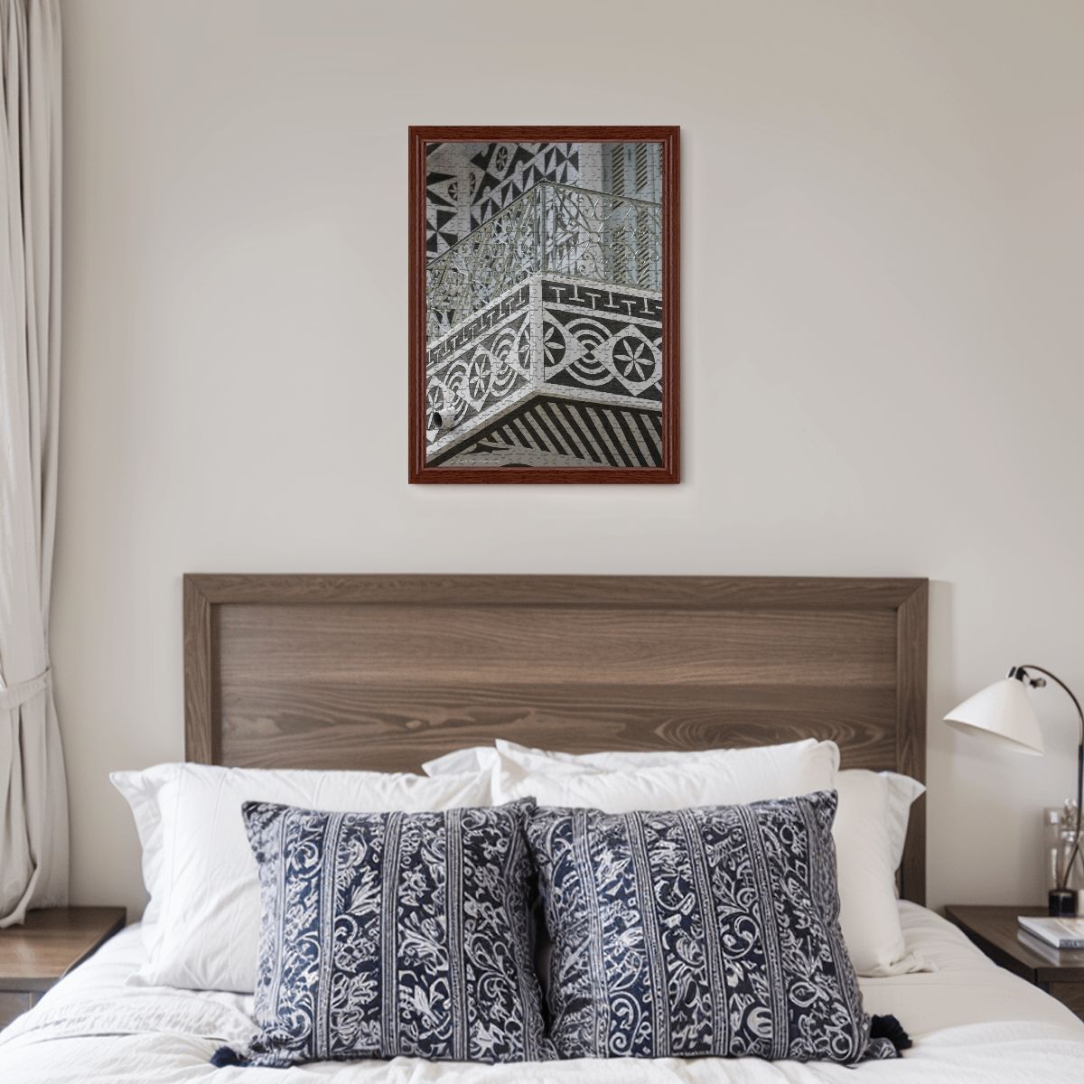 Pergi Village Balcony, Chios, Greece; Wooden Jigsaw Puzzles 500 pcs (Vertical)