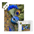 Beaded Peacock, Singapore; Wooden Jigsaw Puzzle 500 pcs (Vertical)