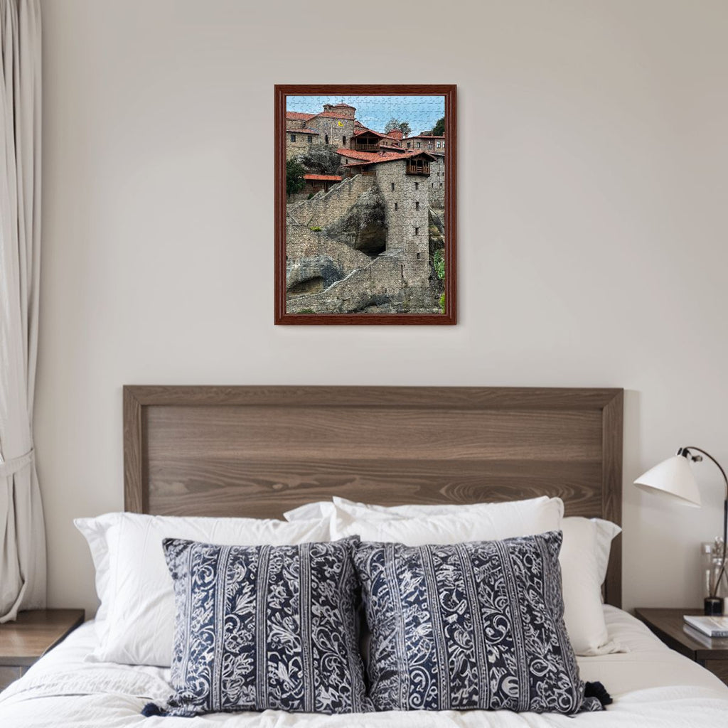 Great Meteoron Monastery, Meteora, Greece; 2025 Wooden Jigsaw Puzzles 500 pcs (Vertical)