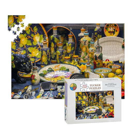 Bellagio Store Window; Wooden Jigsaw Puzzle 1000 pcs (Horizontal)