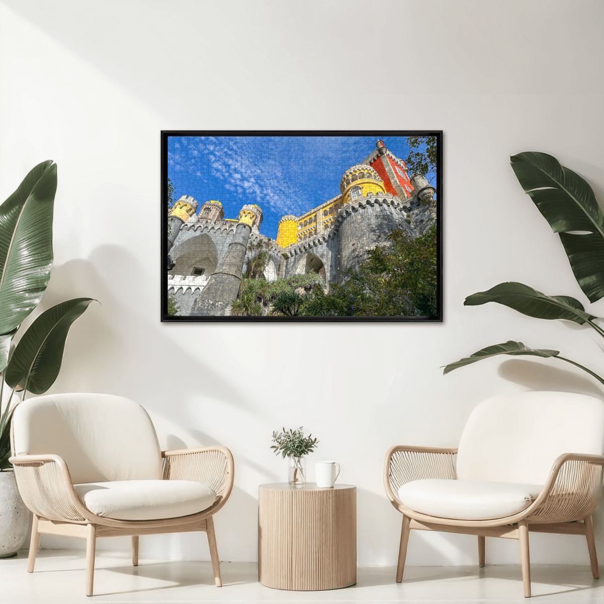 Pena Palace, Sintra, Portugal; Wooden Jigsaw Puzzles 1000 pcs (Horizontal)
