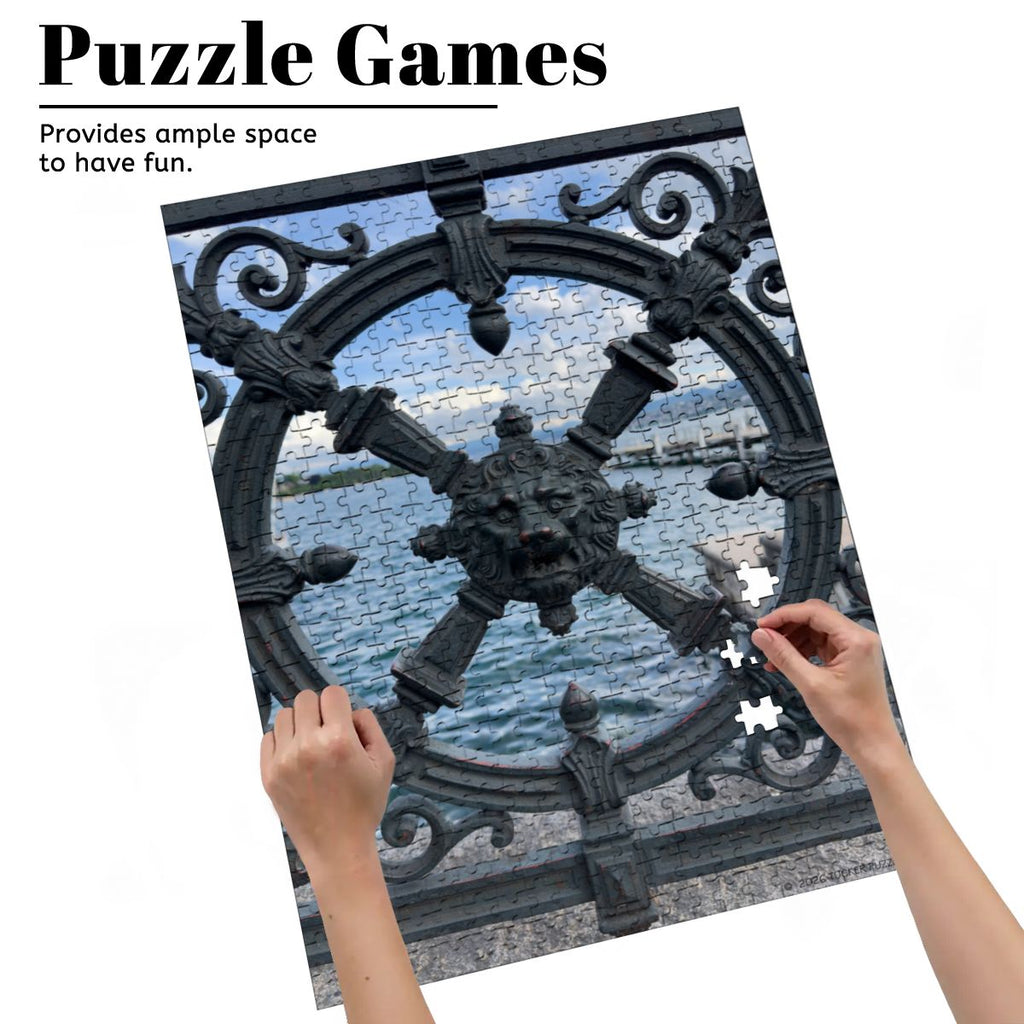 Zurich Waterfront I, Wooden Jigsaw Puzzle 500 pcs (Vertical)