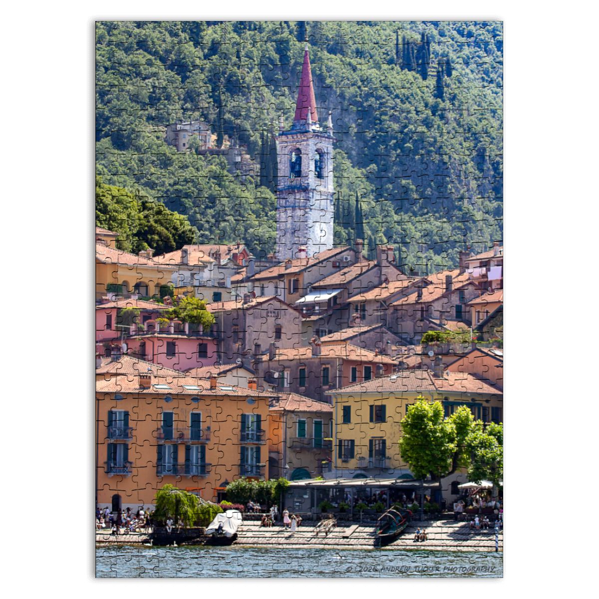 Varenna, Lake Como, Italy; Wooden Jigsaw Puzzle 500 pcs (Vertical)