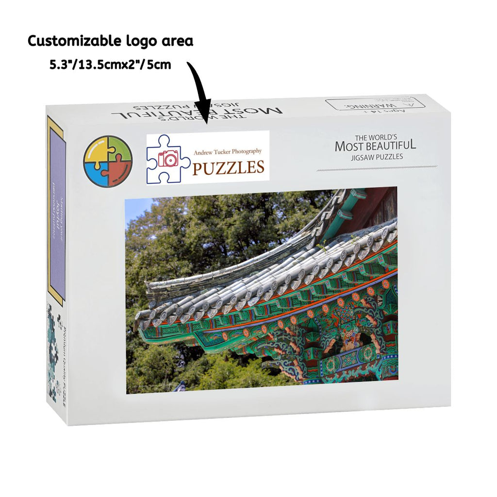 Korean Temple Roof, South Korea, 2024; Wooden Jigsaw Puzzles 1000 pcs (Horizontal)