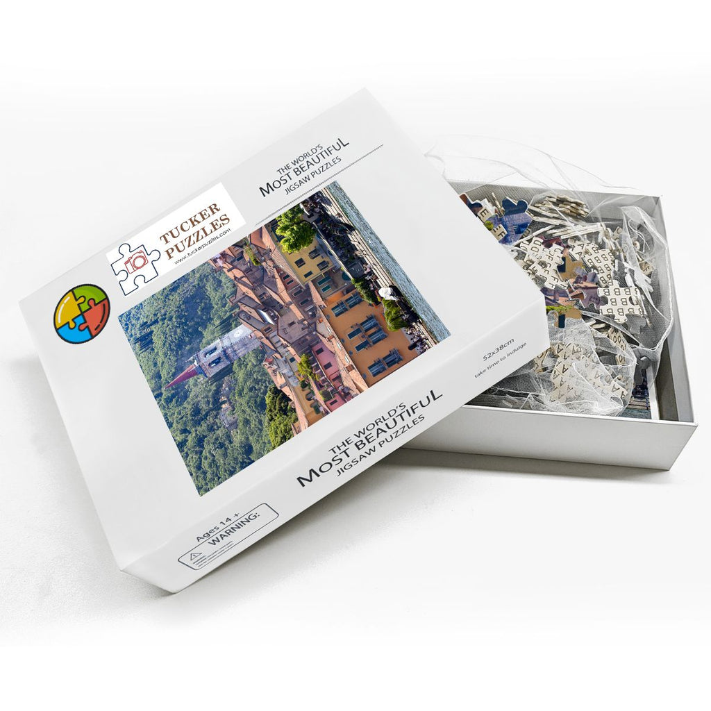 Varenna, Lake Como, Italy; Wooden Jigsaw Puzzle 500 pcs (Vertical)