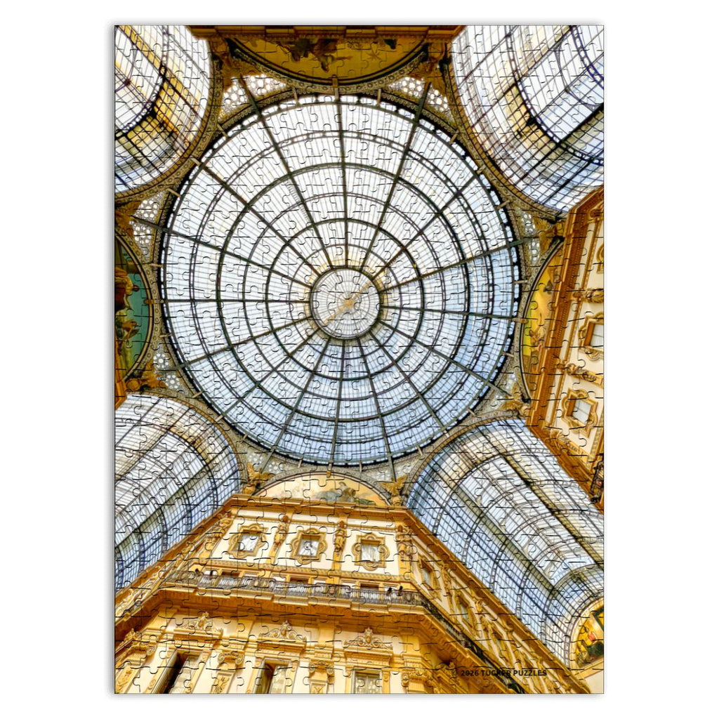 Milan Gallery, Italy; Wood Jigsaw Puzzle 500 pcs (Vertical)