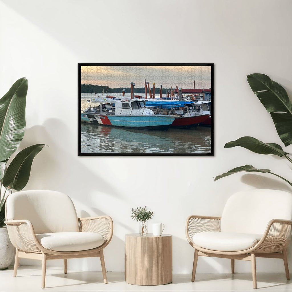 Malaysian Fishing Village, 2025: Wooden Jigsaw Puzzles 1000 pcs (Horizontal) IMG9186