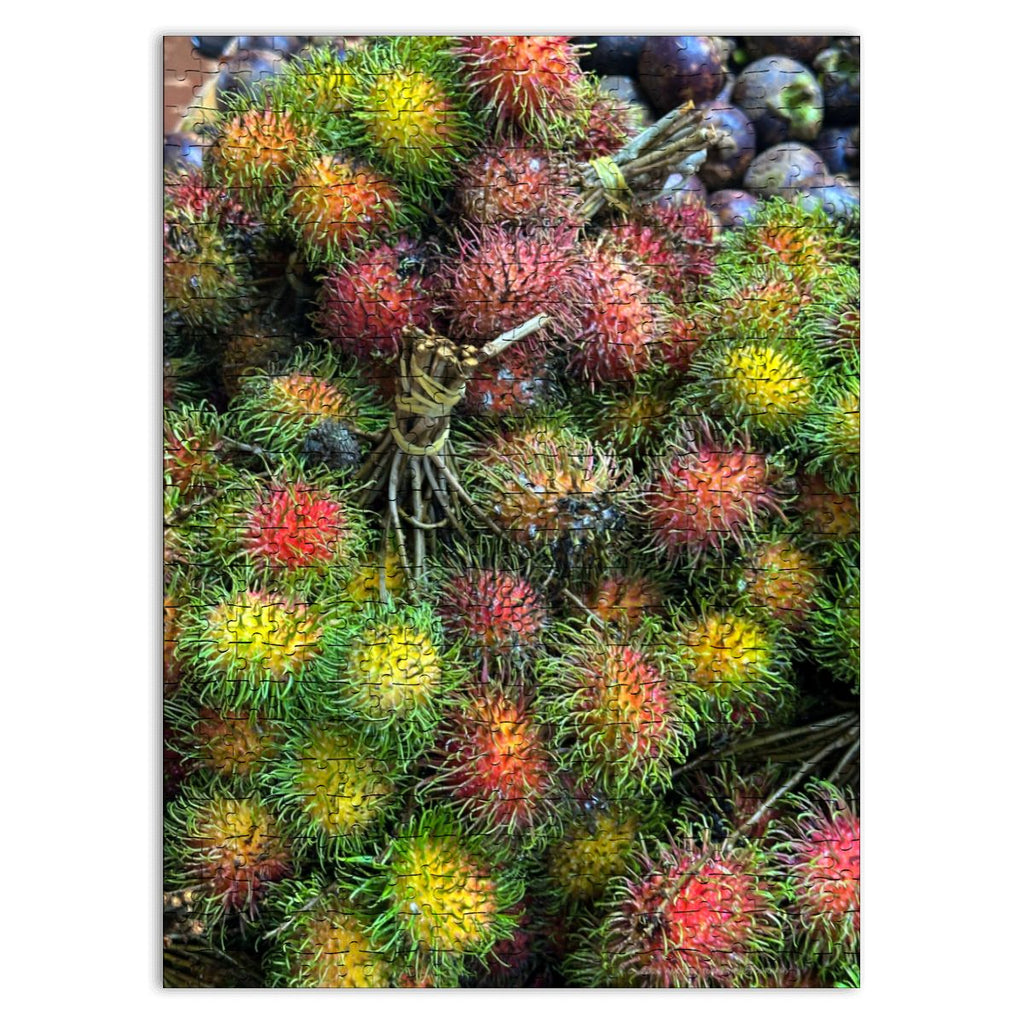 Rambutan, Kuala Lumpur, Malaysia; Wooden Jigsaw Puzzles 500 pcs (Vertical)