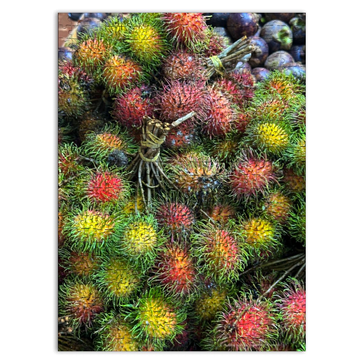 Rambutan, Kuala Lumpur, Malaysia; Wooden Jigsaw Puzzles 500 pcs (Vertical)