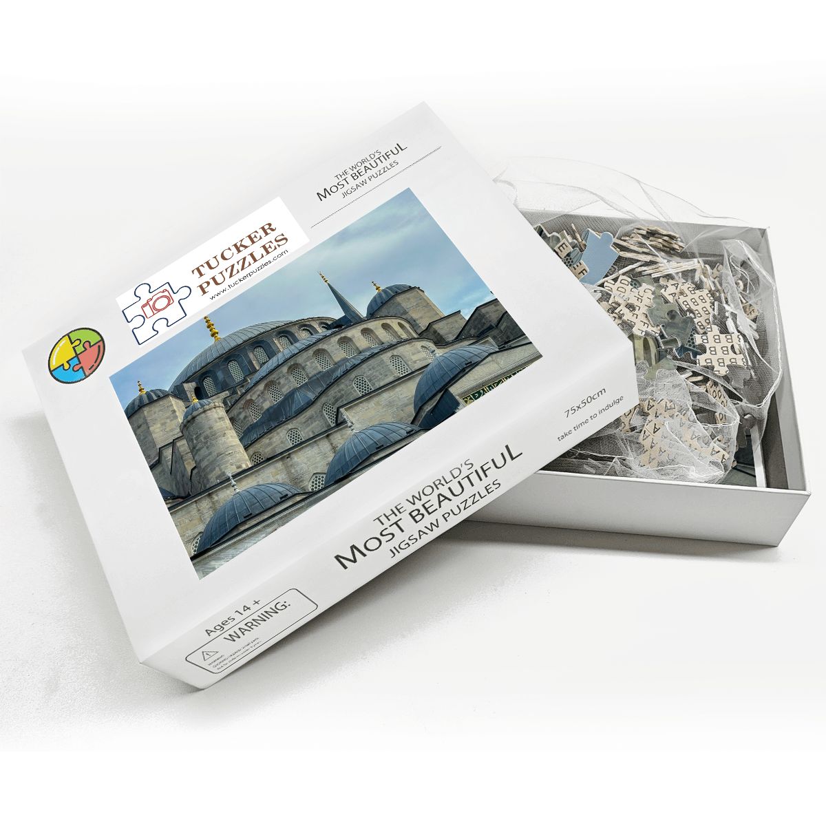 Blue Mosque, Istanbul, Turkey; Wooden Jigsaw Puzzle 1000 pcs (Horizontal)