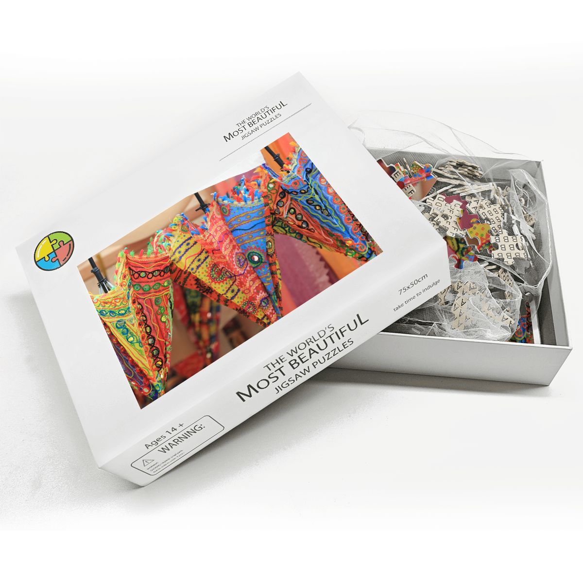 Umbrella Fantasy, Singapore, 2025: Wooden Jigsaw Puzzles 1000 pcs (Horizontal)