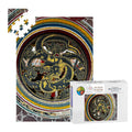 Cheng Hoon Teng Temple Dragon Medallion, Melaka, Malaysia; Wooden Jigsaw Puzzle 500 pcs (Vertical)