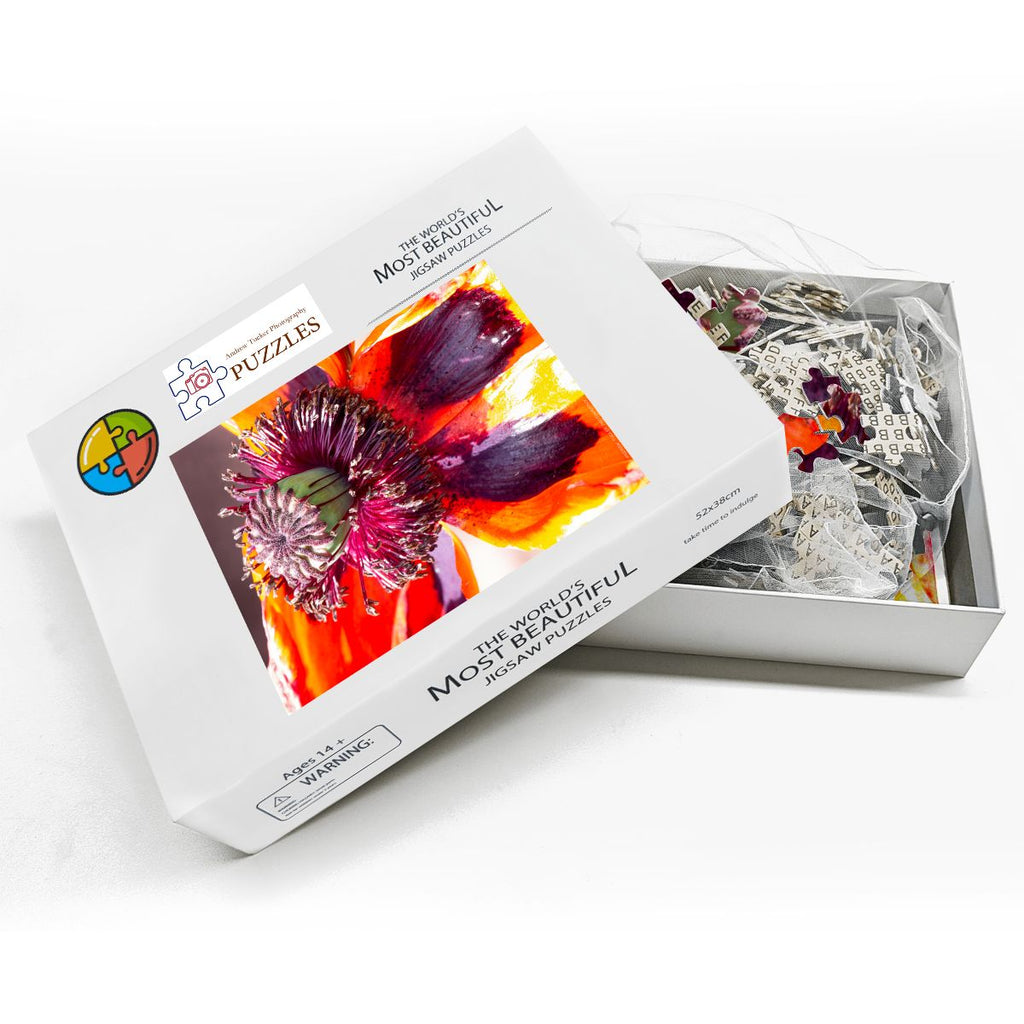 Flower Enlargement; Wooden Jigsaw Puzzles 500 pcs (Vertical)