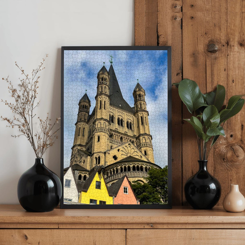 St. Martin Church, Cologne, Germany; Wooden Jigsaw Puzzle 1000 pcs (Vertical)