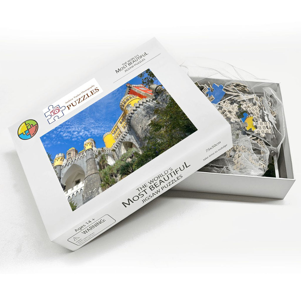 Pena Palace, Sintra, Portugal; Wooden Jigsaw Puzzles 1000 pcs (Horizontal)