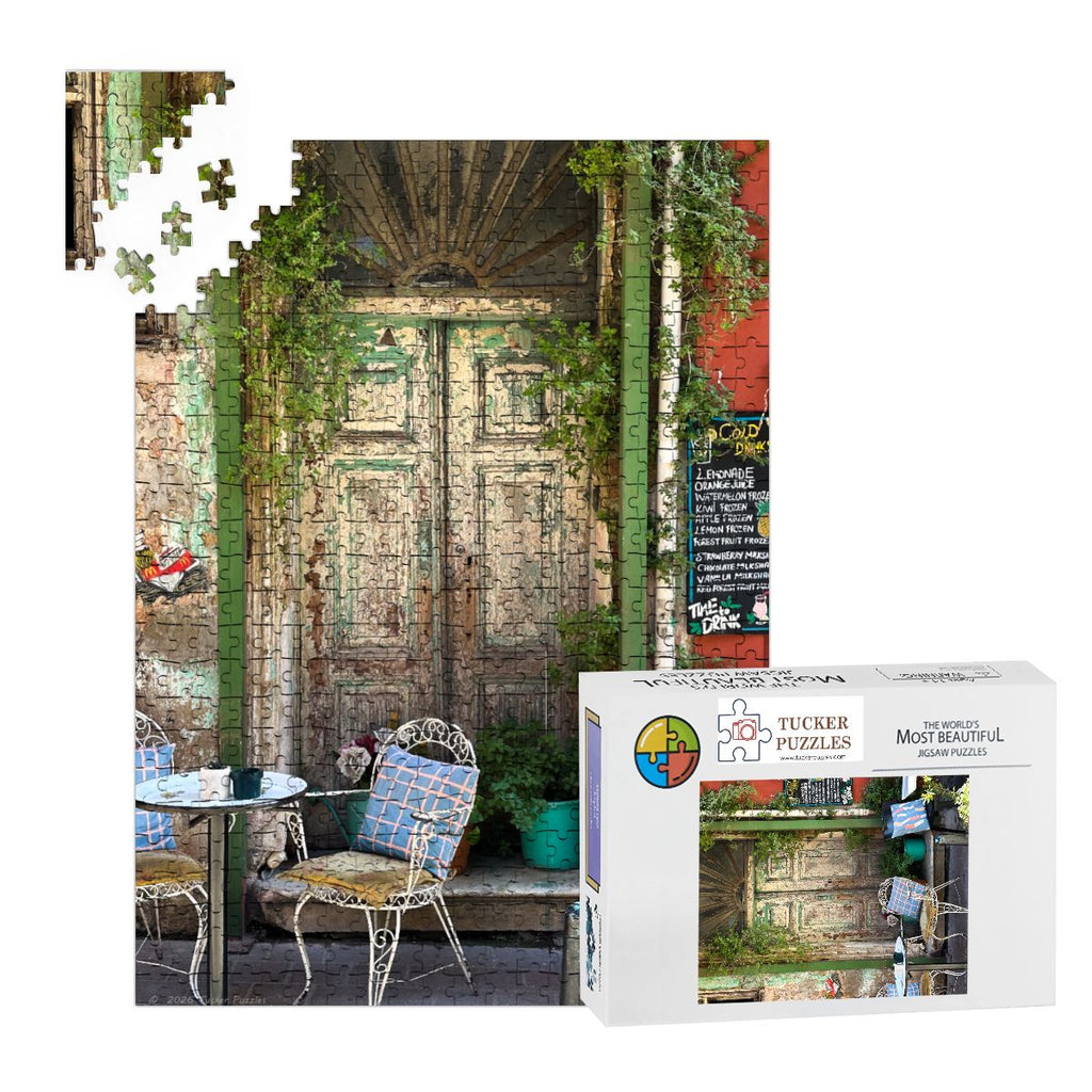 Doorway, Fener-Balat District, Istanbul, Wooden Jigsaw Puzzle 500 pcs (Vertical)