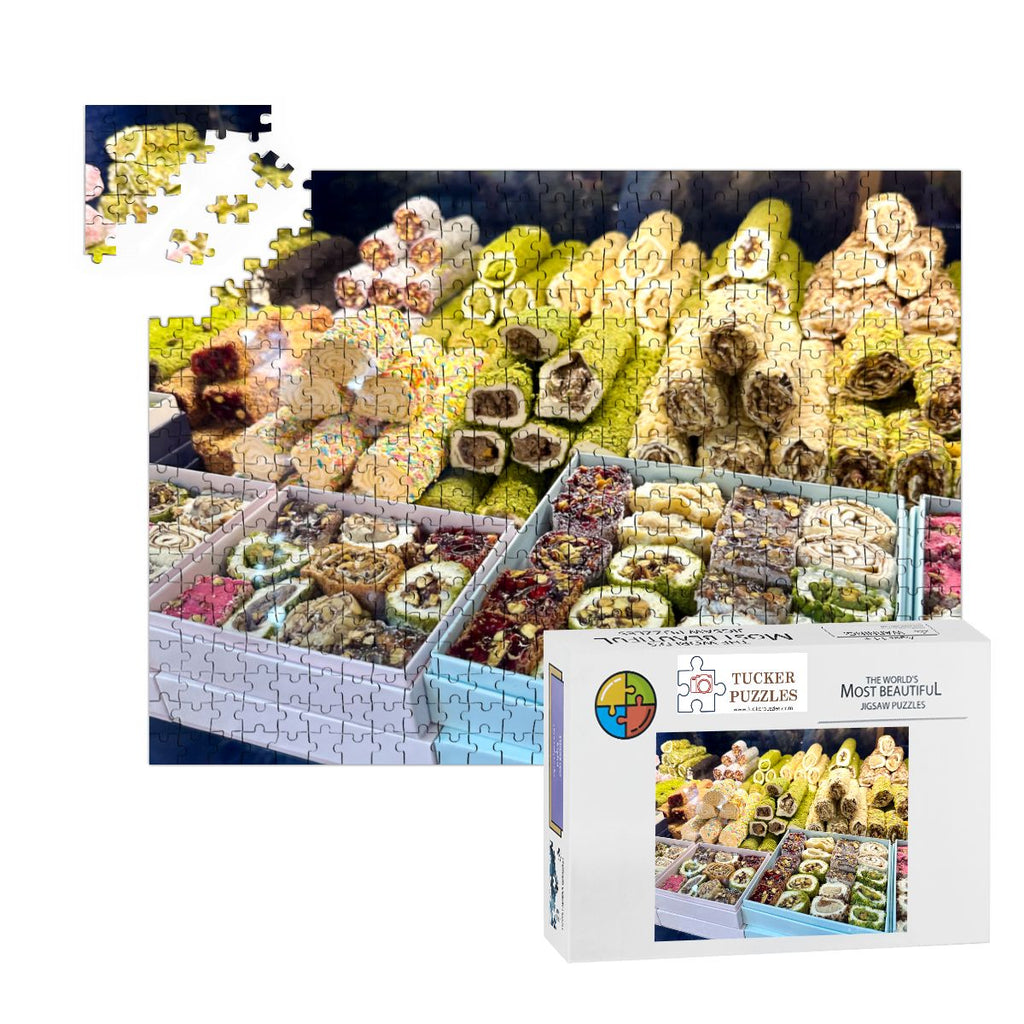 Turkish Delight 2, Istanbul, Turkey; Wooden Jigsaw Puzzle 500 pcs (Horizontal)