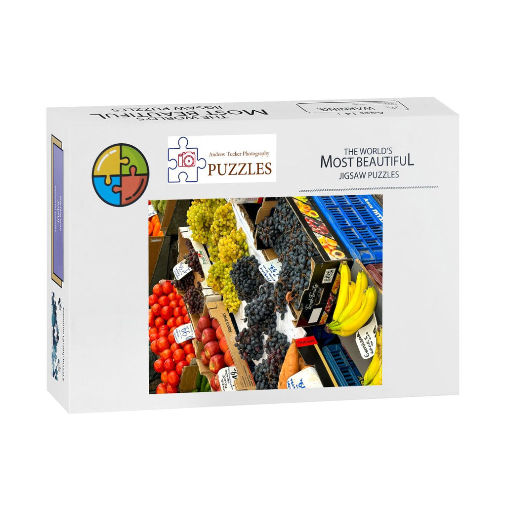 Fruit Market, Athens, Greece; Wooden Jigsaw Puzzles 500 pcs (Vertical)
