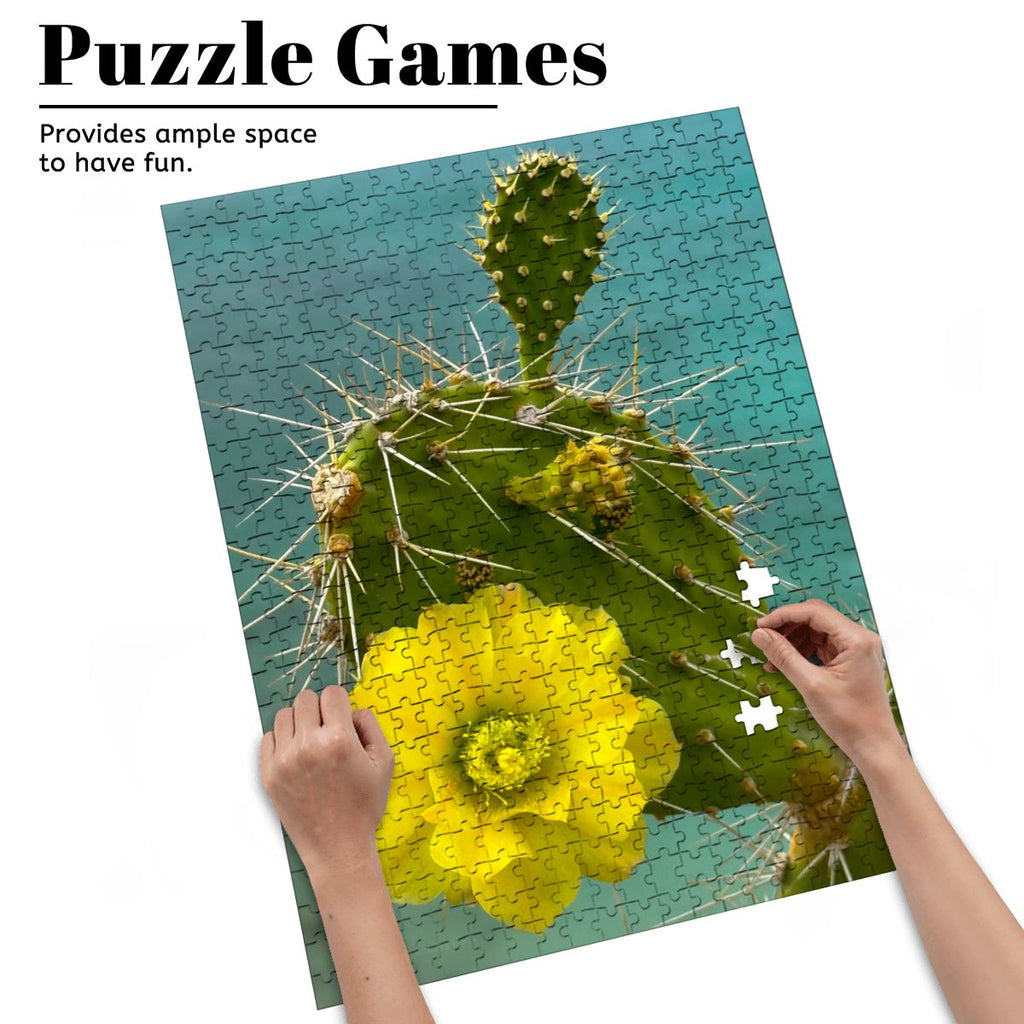 Wooden Jigsaw Puzzles 500 pcs (Vertical) Cacti Plant, Curacao 20265