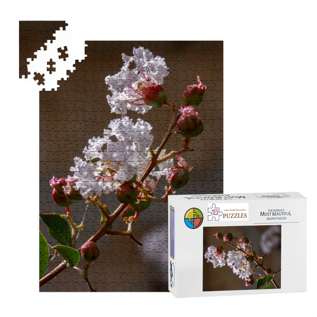 Budding Flower, Korcula, Croatia, 2024; Wooden Jigsaw Puzzles 500 pcs (Vertical)