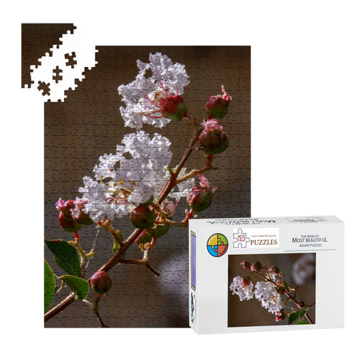 Budding Flower, Korcula, Croatia, 2024; Wooden Jigsaw Puzzles 500 pcs (Vertical)