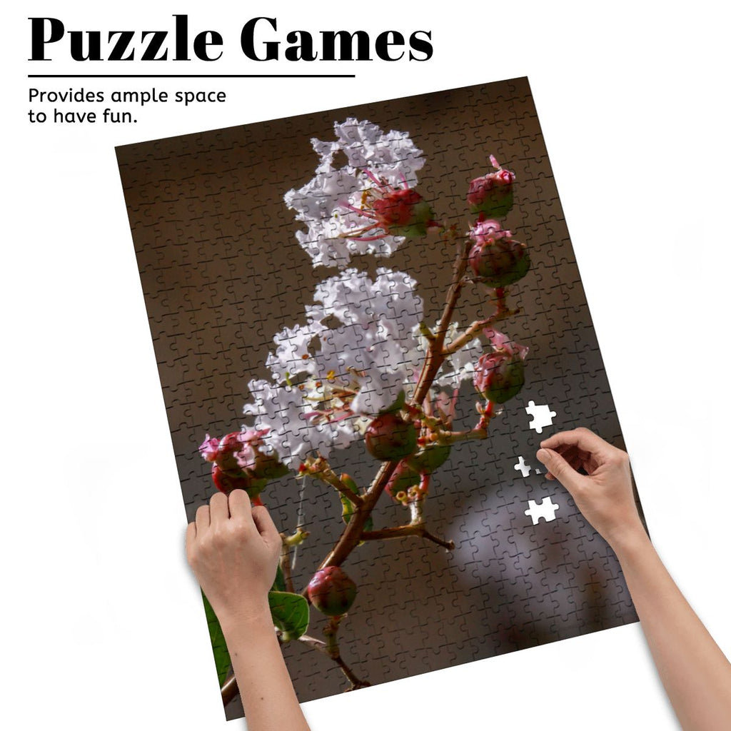 Budding Flower, Korcula, Croatia, 2024; Wooden Jigsaw Puzzles 500 pcs (Vertical)