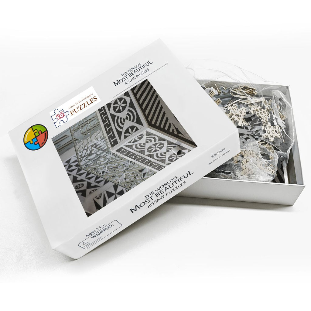 Pergi Village Balcony, Chios, Greece; Wooden Jigsaw Puzzles 500 pcs (Vertical)