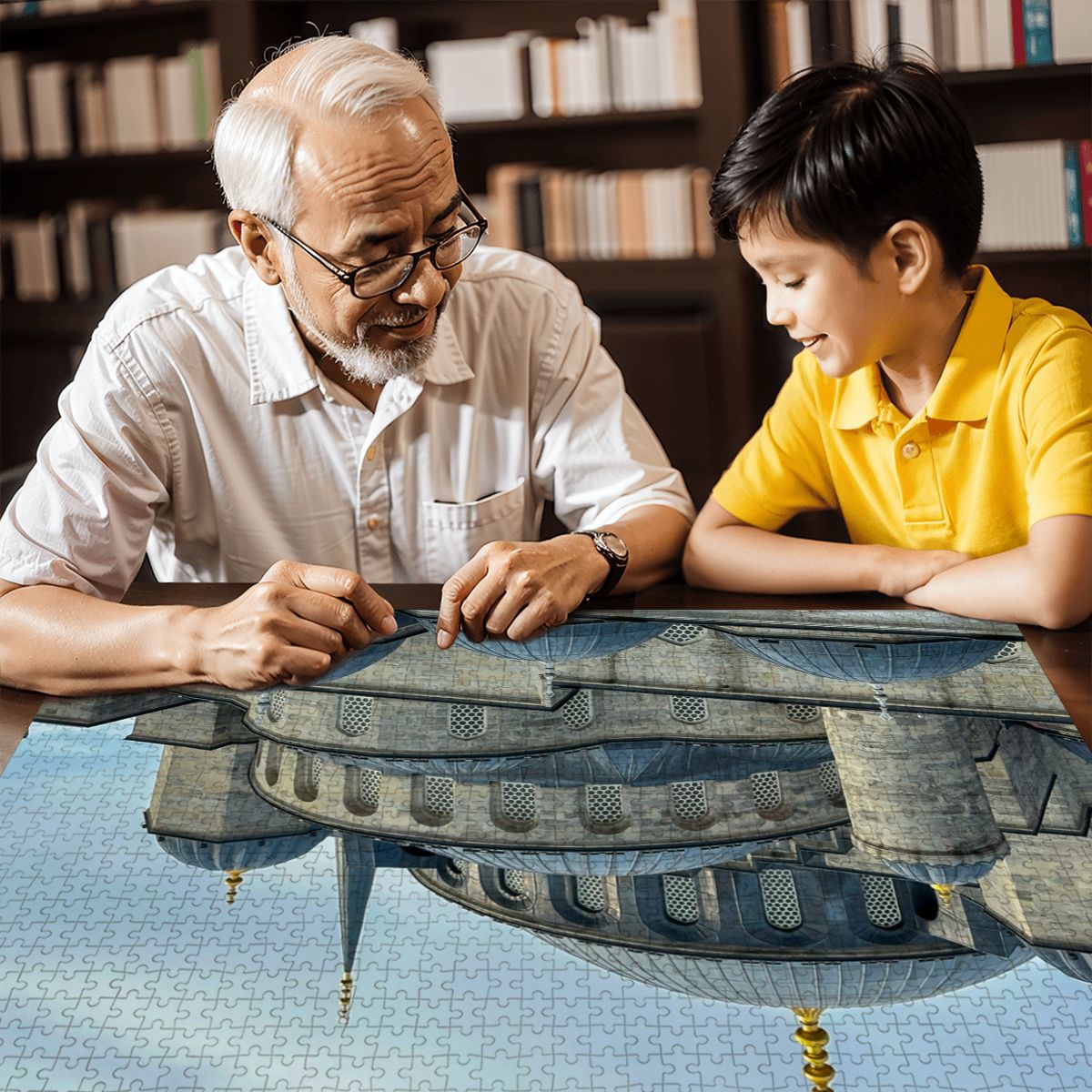 Blue Mosque, Istanbul, Turkey; Wooden Jigsaw Puzzle 1000 pcs (Horizontal)