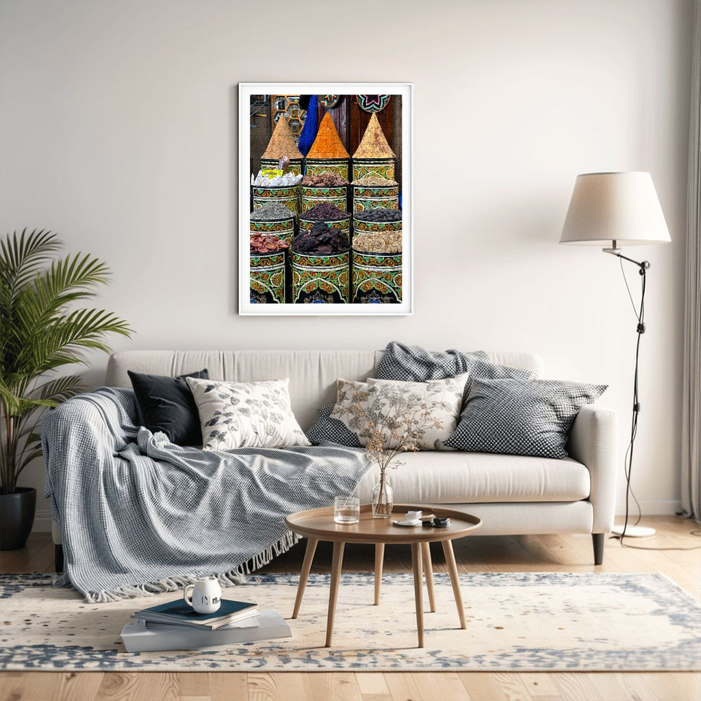 Herbs and Spices, Marrakesh, Morocco; Wooden Jigsaw Puzzles 500 pcs (Vertical), FREE SHIPPING!