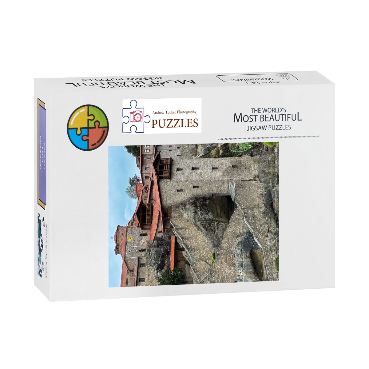 Great Meteoron Monastery, Meteora, Greece; 2025 Wooden Jigsaw Puzzles 500 pcs (Vertical)