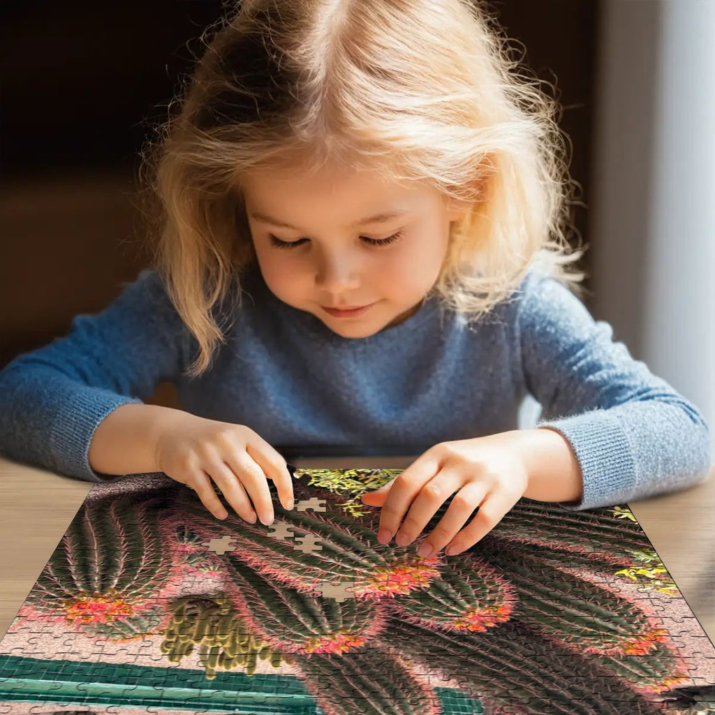 Sonoran Desert Cacti: Wooden Jigsaw Puzzles 500 pcs (Vertical)