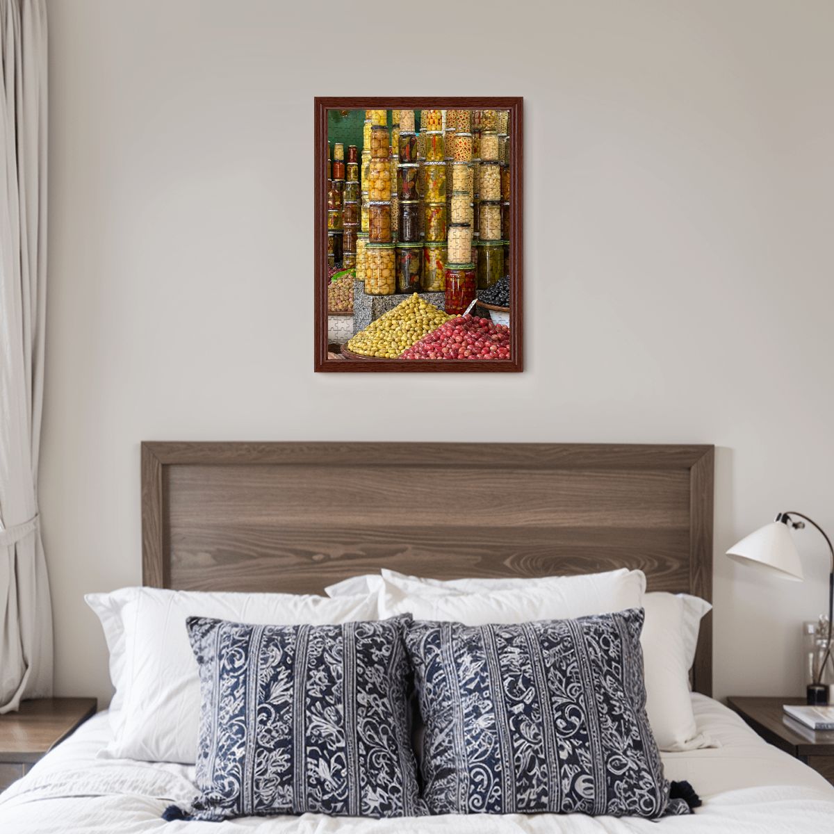 Medina Market, Marrakesh, Morocco; 2025 Wooden Jigsaw Puzzles 500 pcs (Vertical)