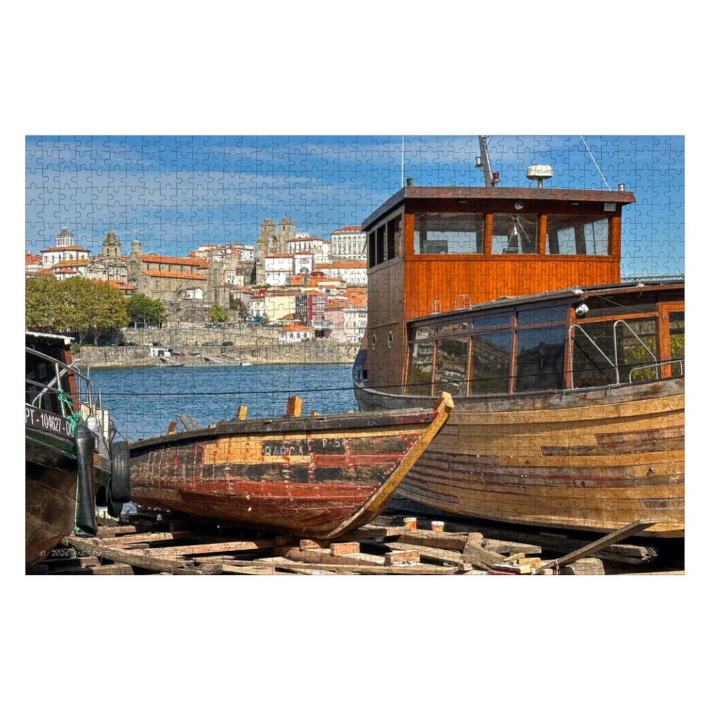 Gaia Ship Yard, Portugal; Wooden Jigsaw Puzzle 1000 pcs (Horizontal)