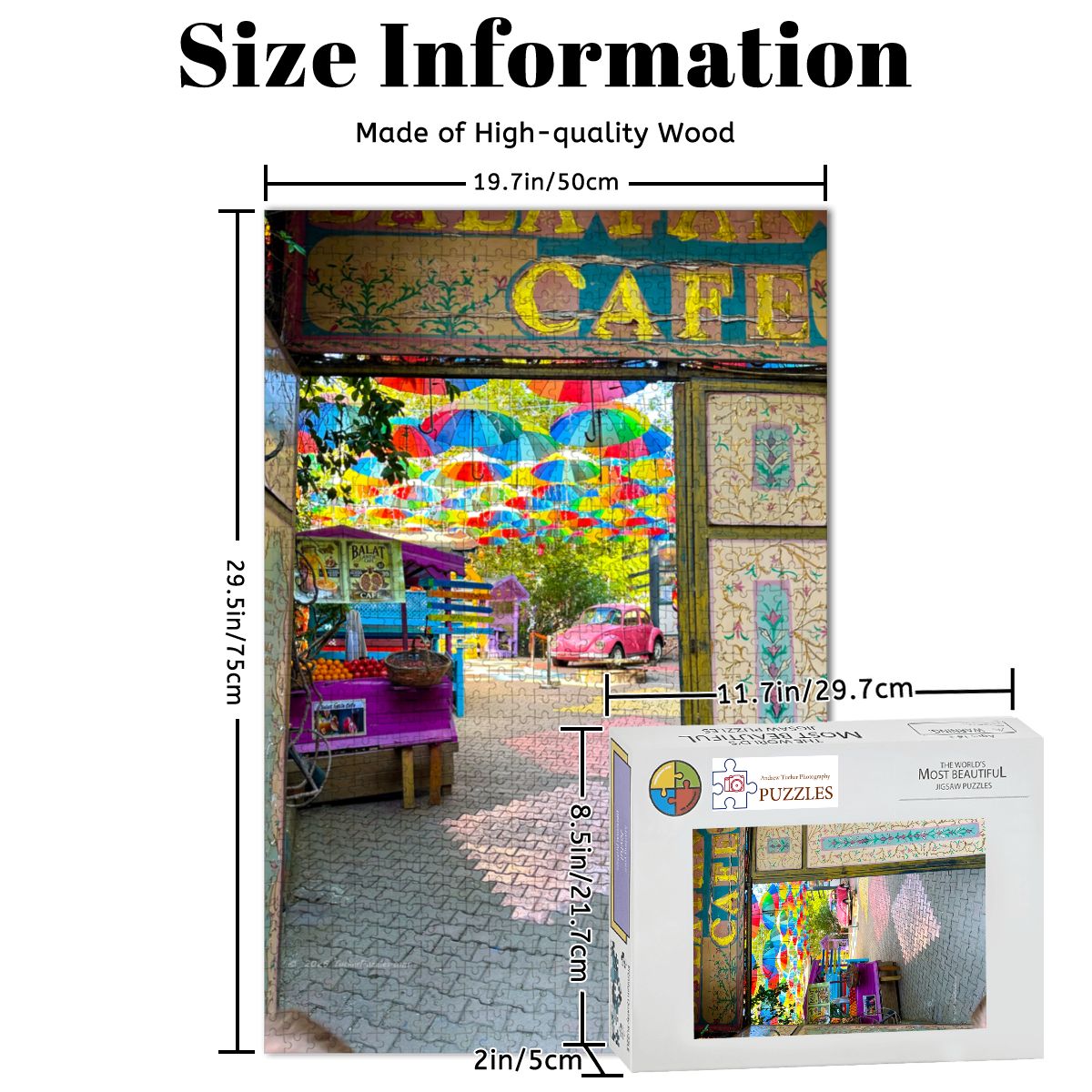 Cafe Fener-Balat, Istanbul Wooden Jigsaw Puzzle 1000 pcs (Vertical)