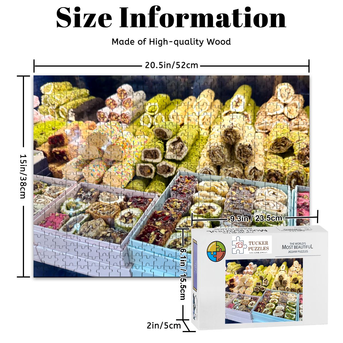 Turkish Delight 2, Istanbul, Turkey; Wooden Jigsaw Puzzle 500 pcs (Horizontal)