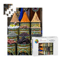 Herbs and Spices, Marrakesh, Morocco; Wooden Jigsaw Puzzles 500 pcs (Vertical), FREE SHIPPING!
