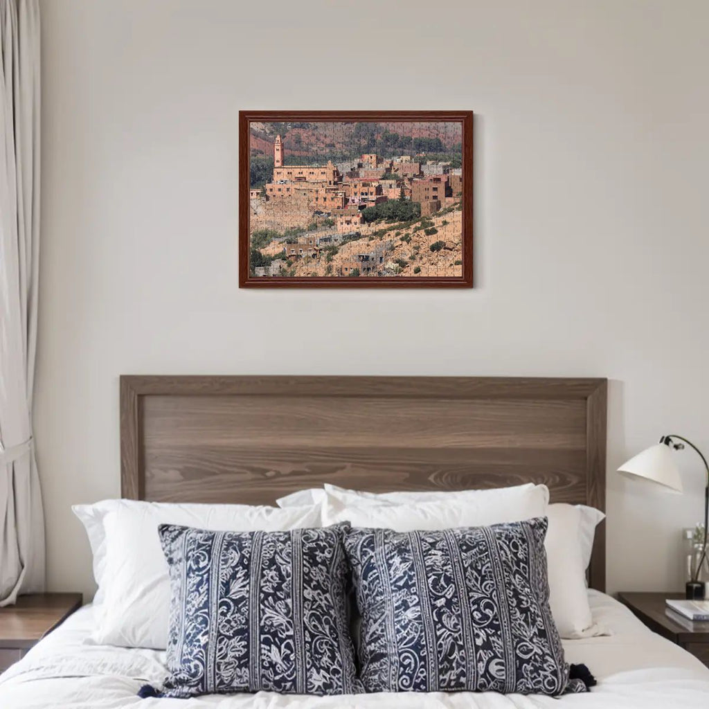 Moroccan Atlas Mountain Village, 2025: Wooden Jigsaw Puzzles 500 pcs (Horizontal)