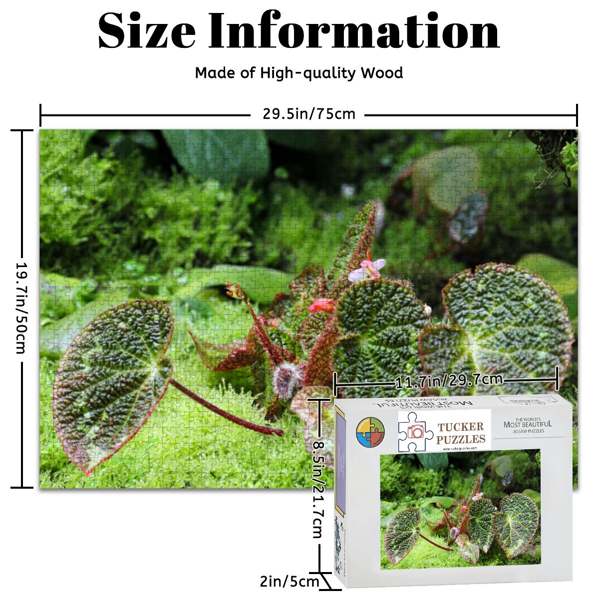 Green  Flora Landscape; Singapore; Wooden Jigsaw Puzzles 1000 pcs (Horizontal)