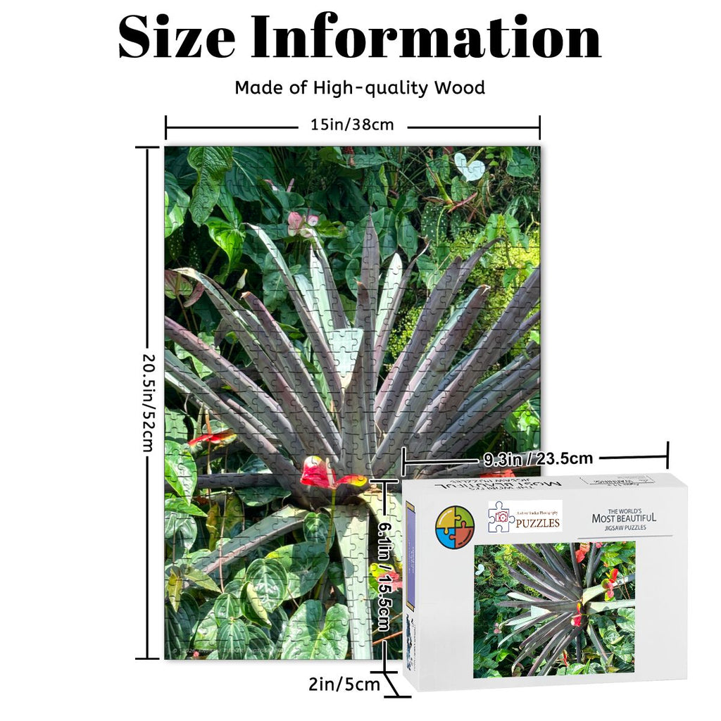 Agave Plant Wooden Jigsaw Puzzle 500 pcs (Vertical)