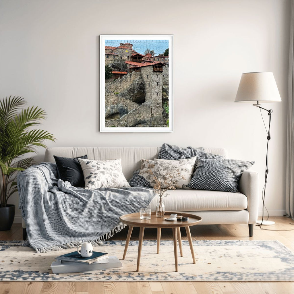 Great Meteoron Monastery, Meteora, Greece; 2025 Wooden Jigsaw Puzzles 500 pcs (Vertical)