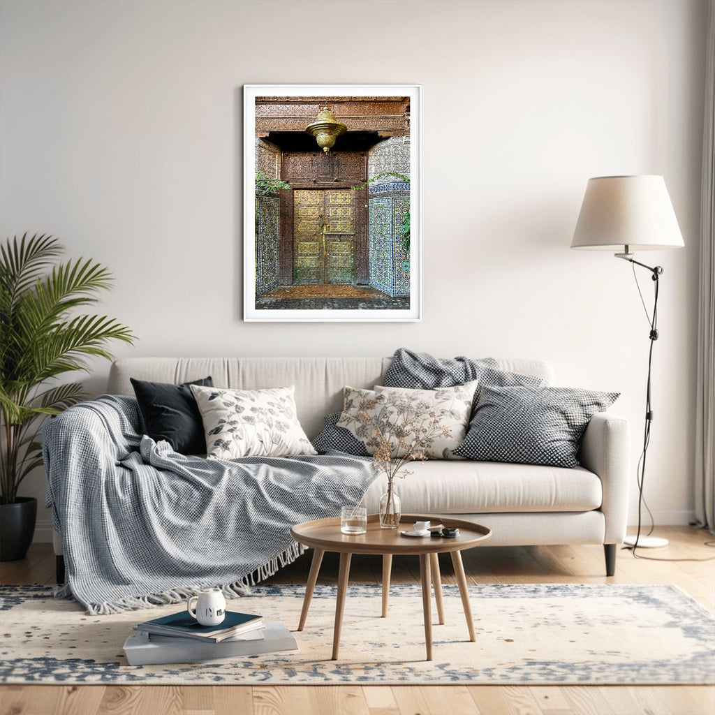 Doorway, Medina, Marrakesh, MOROCCO; 2025; Wooden Jigsaw Puzzles 500 pcs (Vertical)