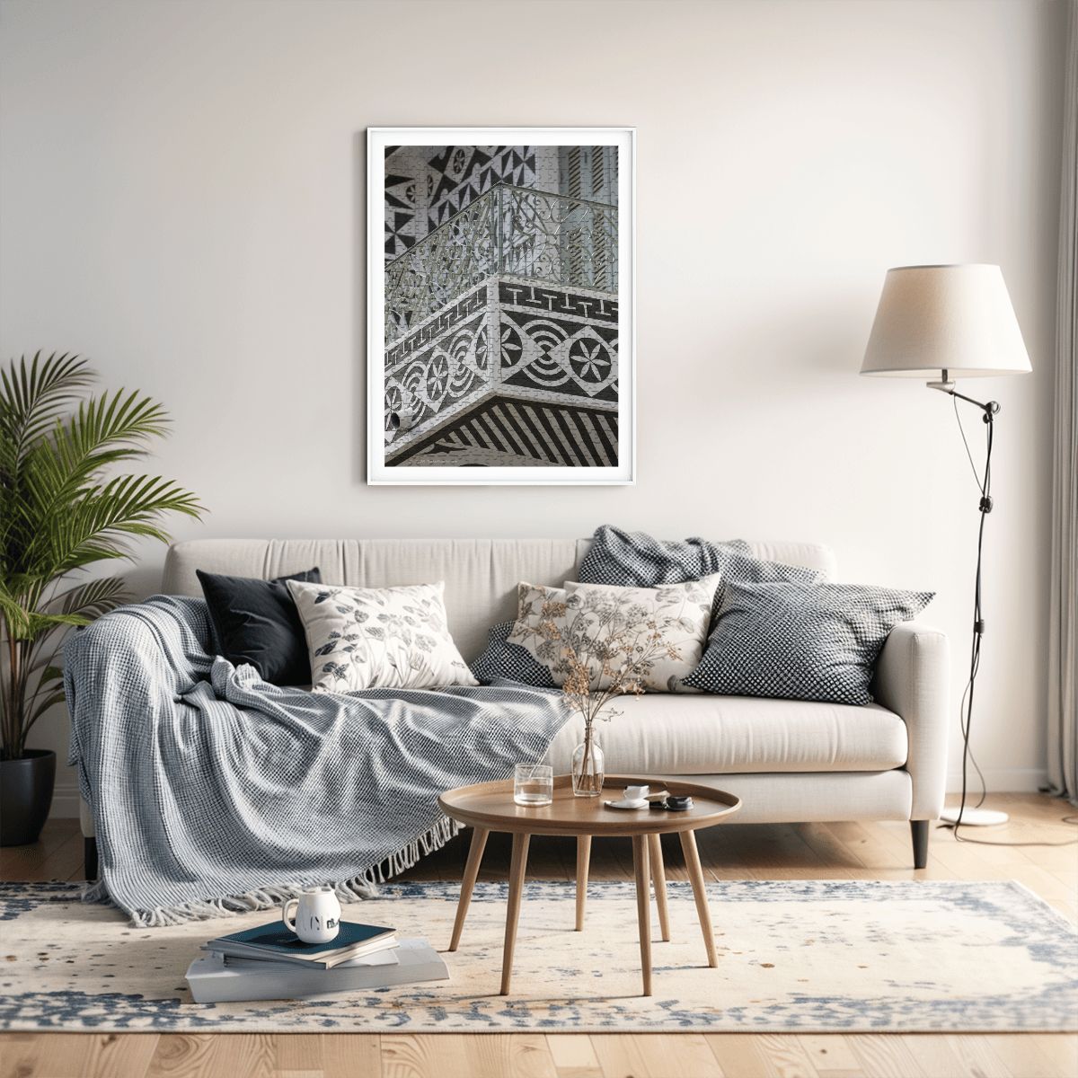 Pergi Village Balcony, Chios, Greece; Wooden Jigsaw Puzzles 500 pcs (Vertical)