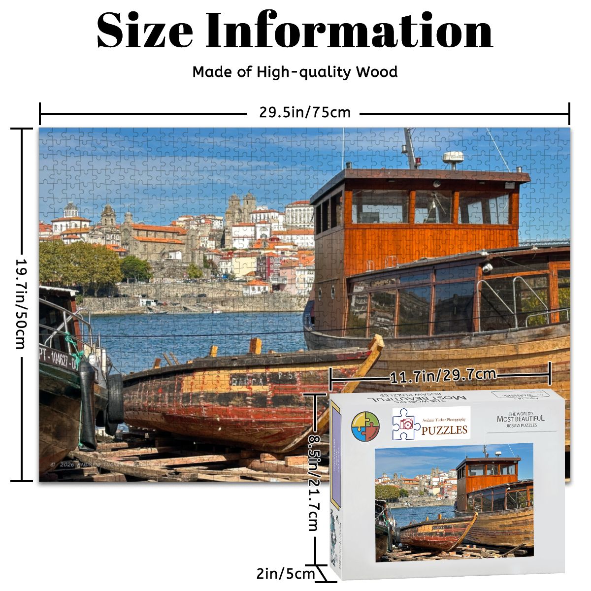 Gaia Ship Yard, Portugal; Wooden Jigsaw Puzzles 1000 pcs (Horizontal)