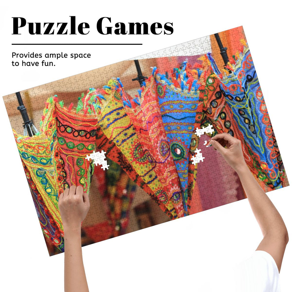 Umbrella Fantasy, Singapore, 2025: Wooden Jigsaw Puzzles 1000 pcs (Horizontal)