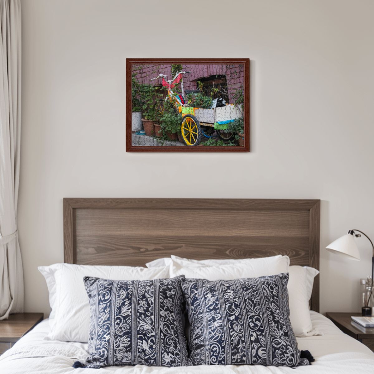 Garden Tricycle Cart, Istanbul; Wooden Jigsaw Puzzle 500 pcs (Horizontal)