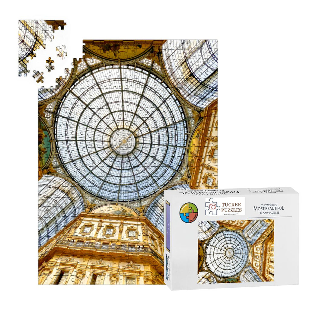 Milan Gallery, Italy; Wood Jigsaw Puzzle 500 pcs (Vertical)